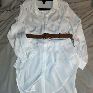 Shirtdress with belt